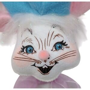 Annalee 2014 Artist Easter Bunny Rabbit 12" Plush Poseable Missing Brush Retired